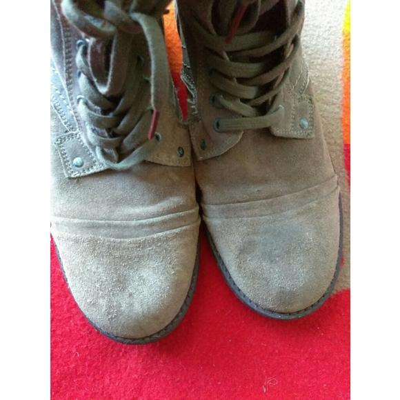 Stacy Adams Tan Combat Boots - Picture 2 of 8